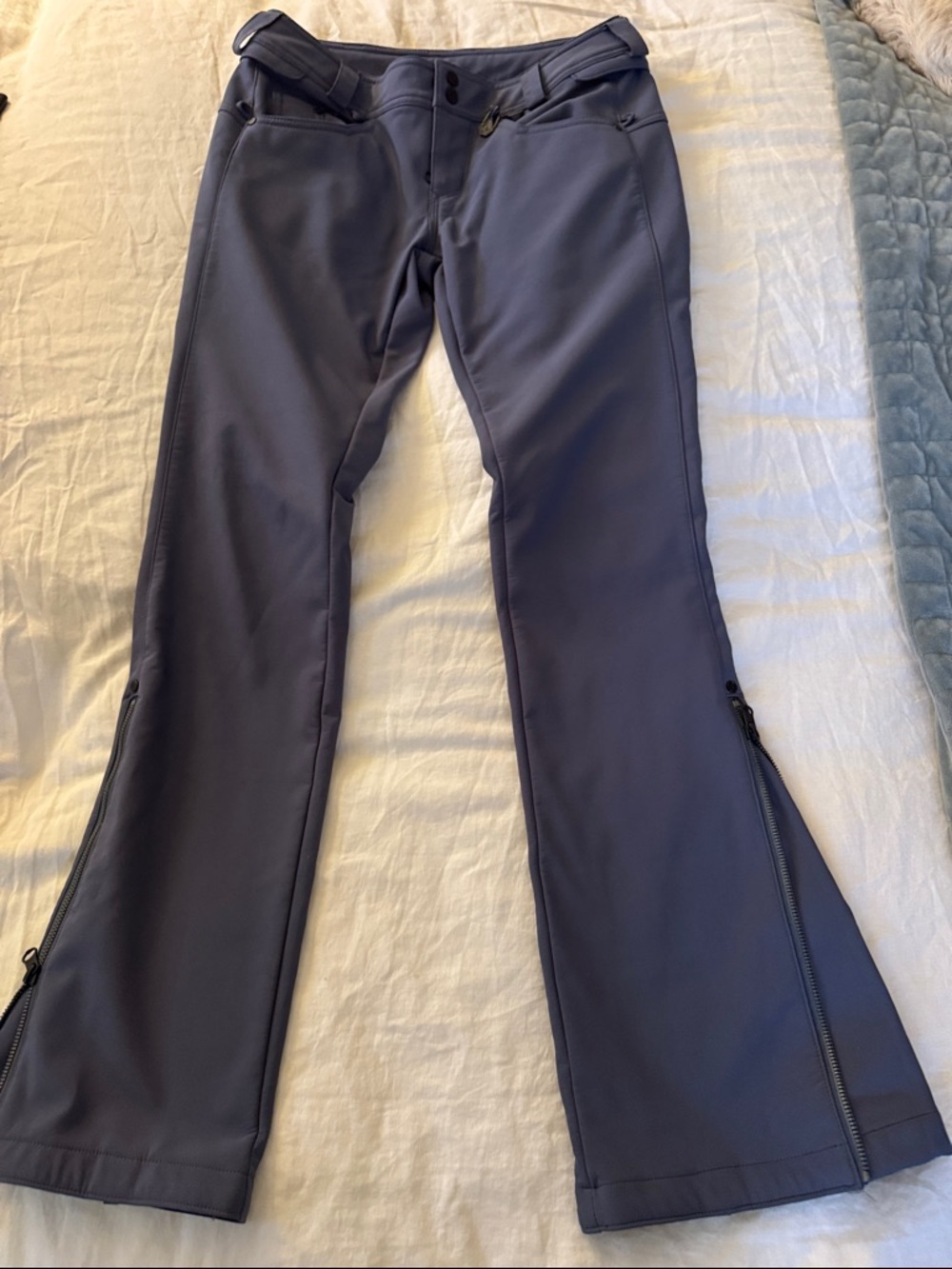 Women’s Stretch Ski Pants in Slate Blue